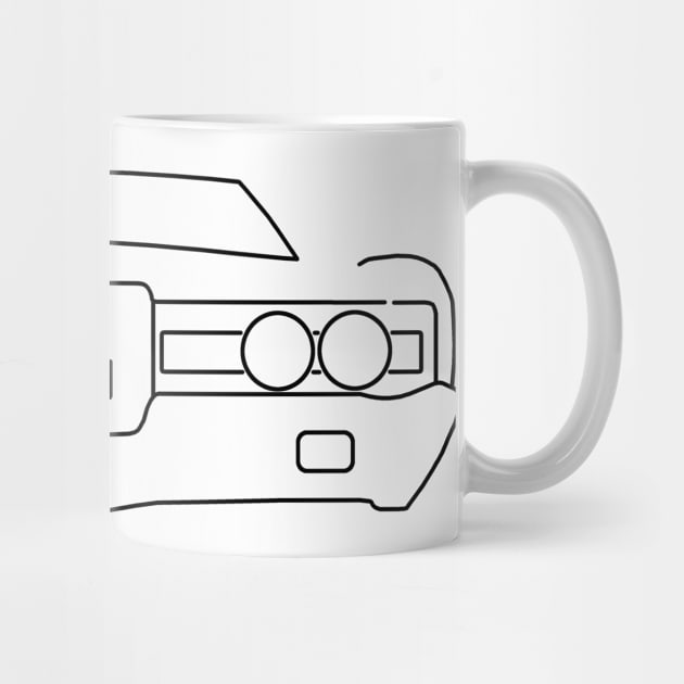 1971 Ford LTD outline graphic (black) by soitwouldseem